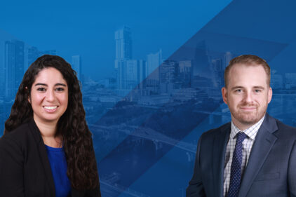 Tyson & Mendes San Antonio trial team Amanda James and Reese Swincher after favorable defense verdict